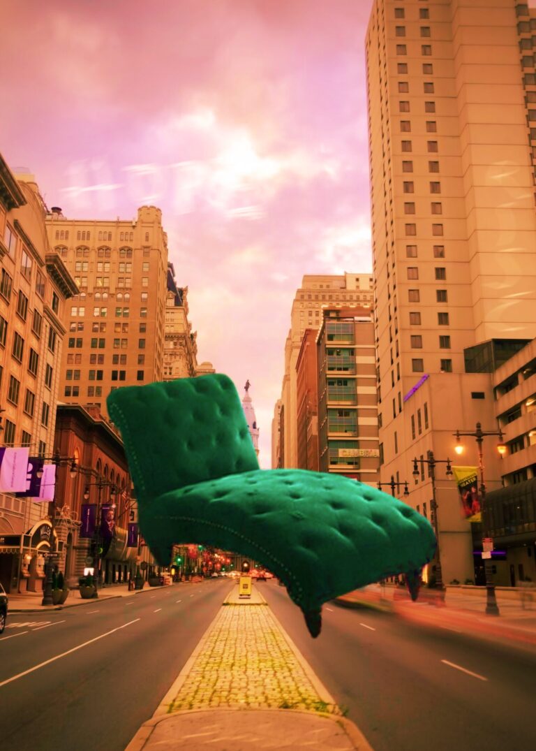 green chair